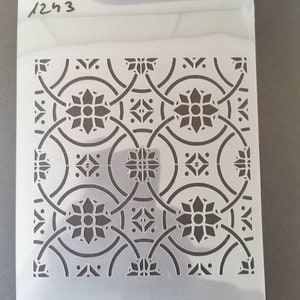 Tile stencil, wall decor, home decor, furniture painting, sign making, washable, reusable, flexible stencils