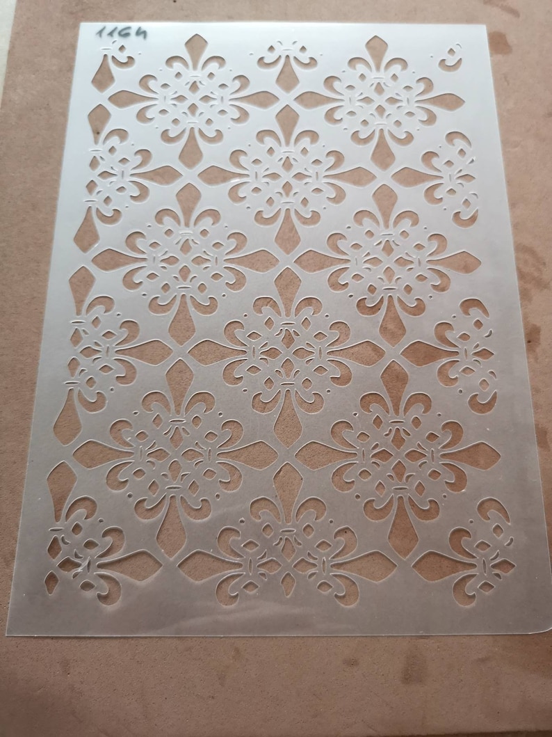 Damask pattern stencil, wall decor, home decor, furniture painting, sign making, washable, reusable, flexible stencils 