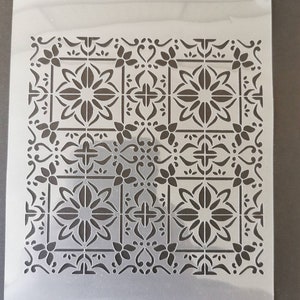 Tile stencil, wall decor, home decor, furniture painting, sign making, washable, reusable, flexible stencils