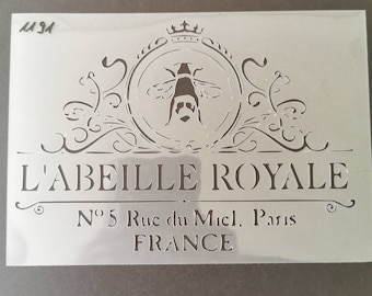 French style sign stencil, wall decor, home decor, furniture painting, sign making, washable, reusable, flexible stencils