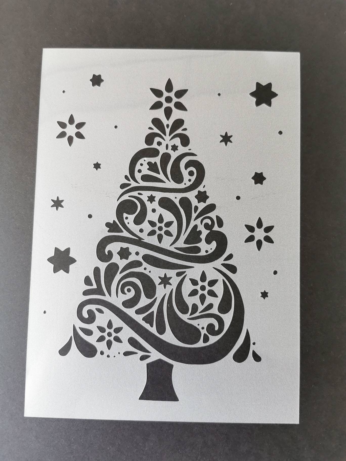 Christmas Tree Stencil Wall Decor Home Decor Flexible | Etsy