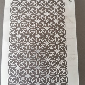 Flower pattern stencil, wall decor, home decor, furniture painting, sign making, washable, flexible, reusable stencils