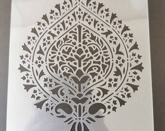 Spade mandala stencil, wall decor, home decor, furniture painting, sign making, washable, reusable, flexible stencils