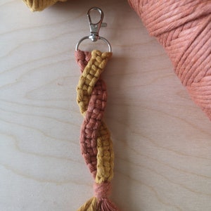 Handmade Macrame Keyring | Boho | Macrame Keychain | Keyring | Macrame | Party Favours | Mother&#39;s Day Gift | Gift | Handbag Accessories