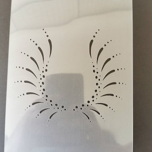 Wing stencil, wall decor, home decor, furniture painting, sign making, washable, reusable, flexible stencils