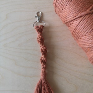 Macrame Keychain | Boho | Handmade Macrrame Keyring | Handbag Acessory | Keyring | Party Favour | Birthday Gift | Mother&#39;s Day Gift