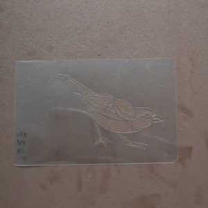 Bird stencil, furniture painting, sign making, home decor, wall decor, washable, reusable, flexible, stencils