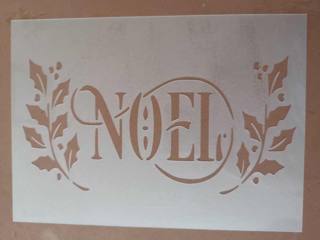 Noel Christmas Stencil, Wall Decor, Home Decor, Sign Painting ...