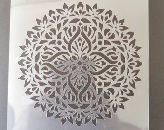 Mandala stencil, wall decor, home decor, furniture painting, sign making, flexible, reusable, washable stencils