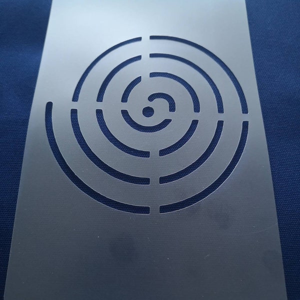 Spiral stencil, wall decor, home decor, furniture painting, sign making, flexible, reusable, washable stencils