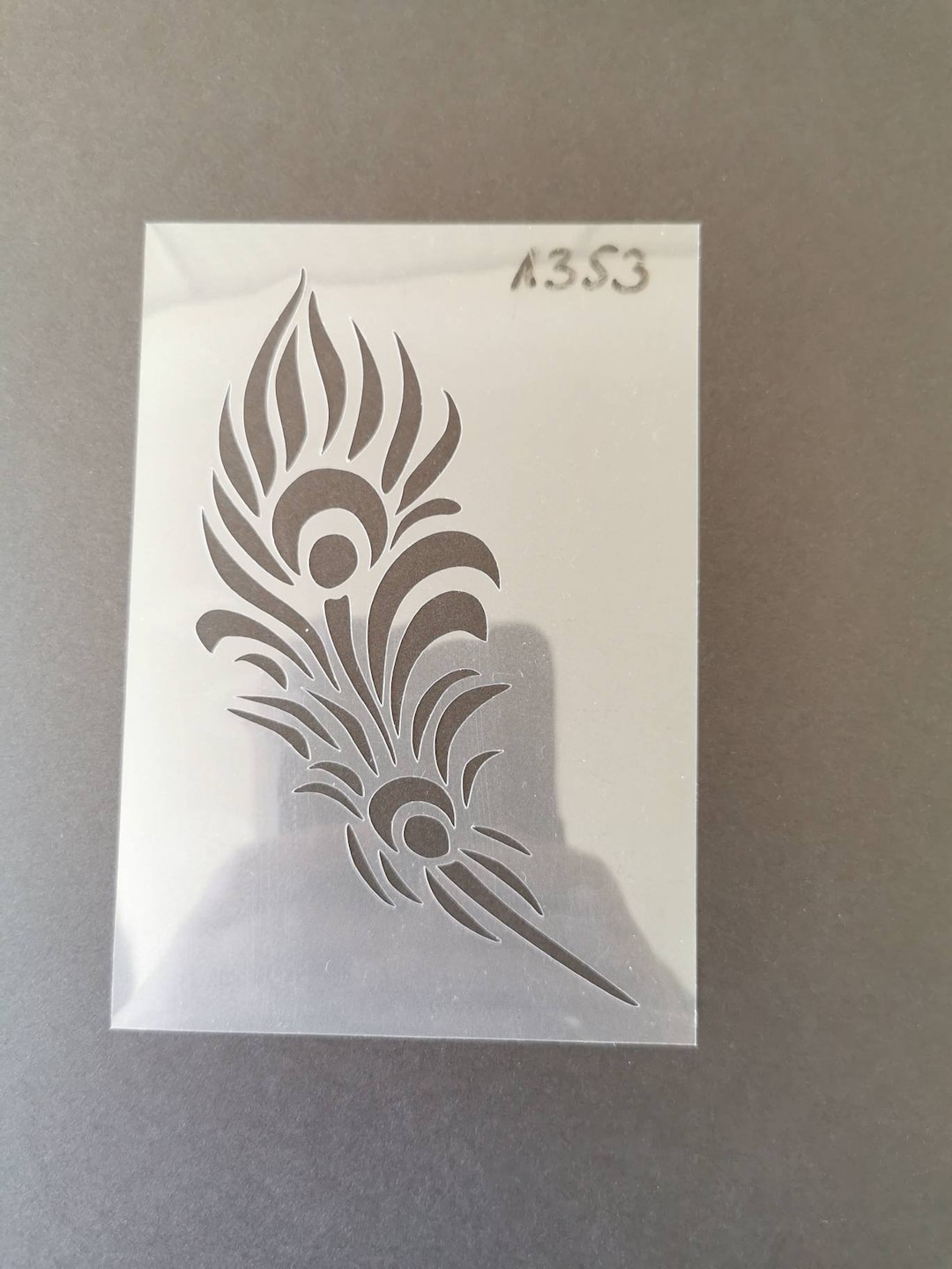 Feather Stencil Wall Decor Home Decor Furniture Painting Etsy