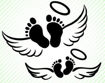 Download Images Of Baby Feet With Angel Wings Clip Art