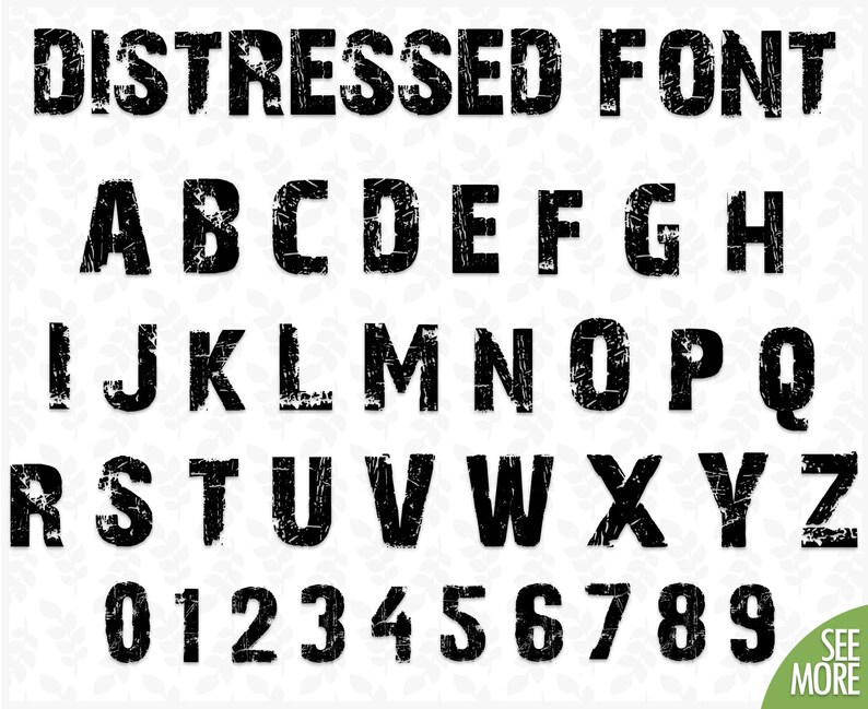 Download Distressed Font Svg Grunge Font Svg Grunge Vintage Font Svg Etsy PSD Mockup Templates
