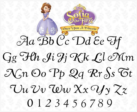 Princess Disney Alphabet Letters