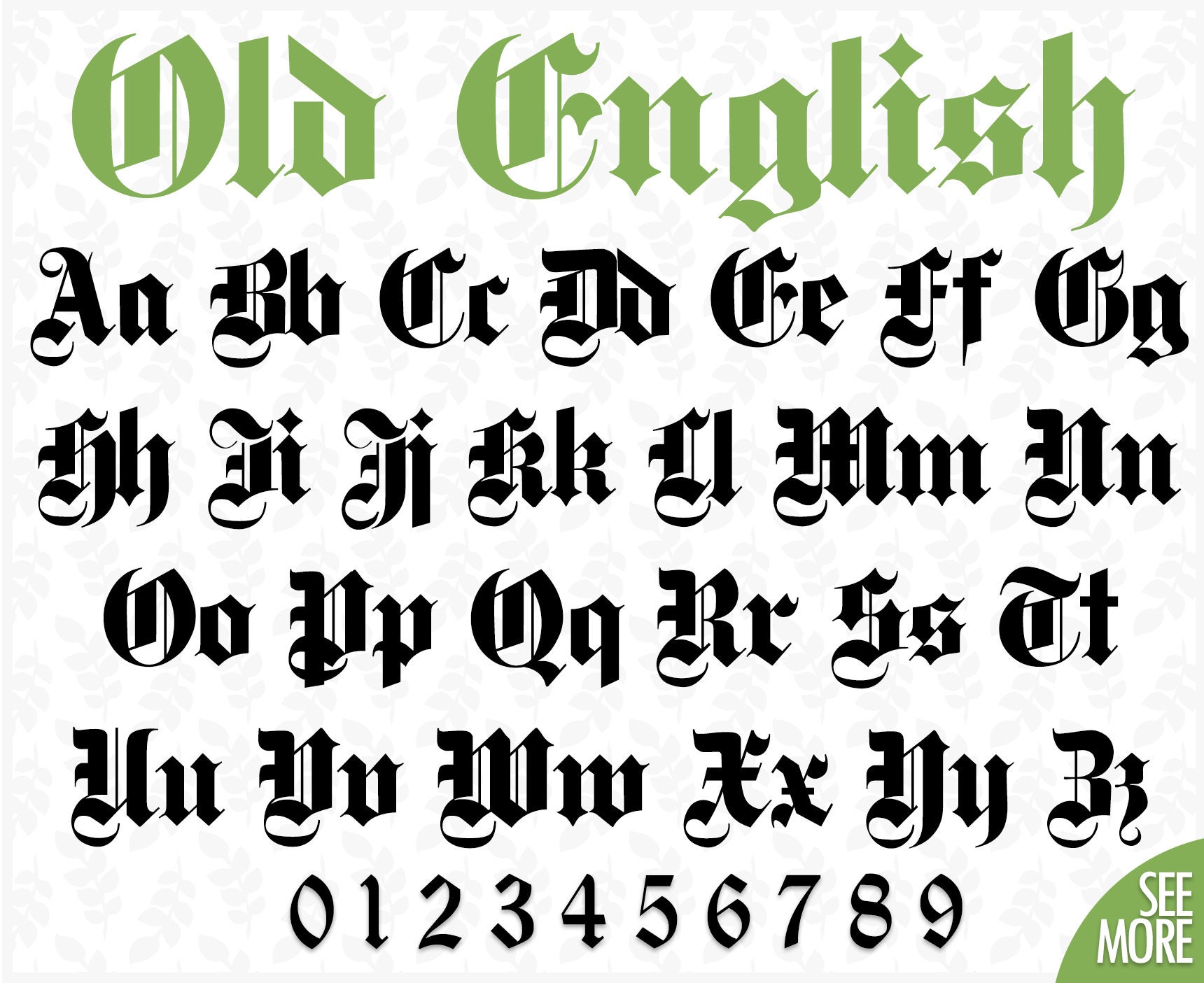 free font letter download olde english