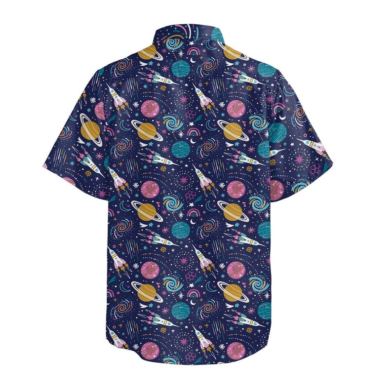 Cosmic Cute Outer Space Button up Shirt Astronaut Shirt - Etsy UK