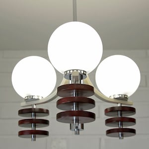 Space Age / Sputnik Chandelier / Vintage Pendant Light / Yugoslavia 80&#39;s / Mid Century Modern