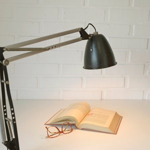 Vintage Architect Desk Lamp / Industrial Style / Table Anglepoise Lamp /  Retro Office / MCM Light / 1960's / Minimalist Lamp