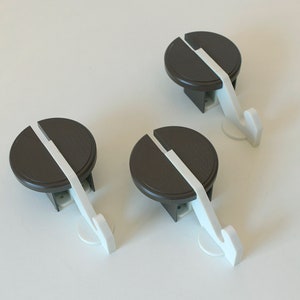 Vintage Plastic Hangers / Space Age / Mind Century Modern / Wall Coat Rack / Retro Hooks from 1980&#39;s