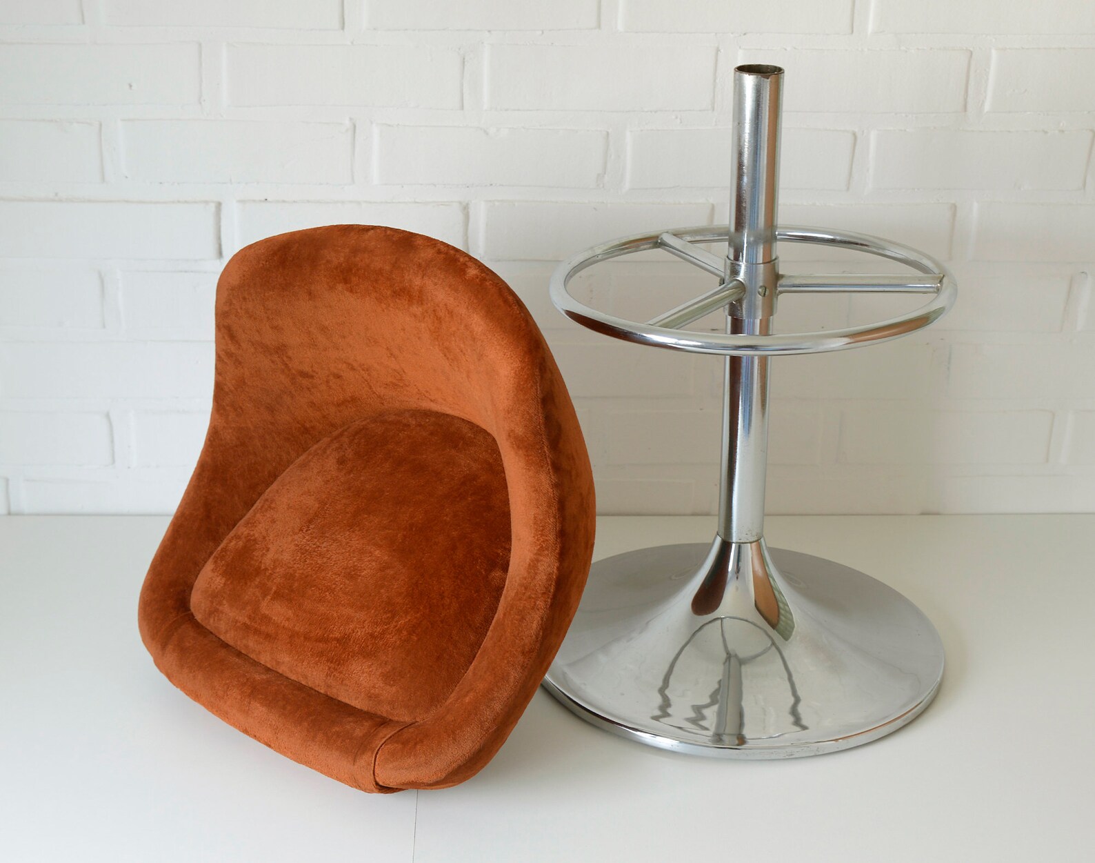 Vintage Swivel Bar Stool / Accent Chair / Mid Century Modern / Etsy