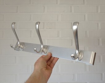 Vintage Wall Hooks / Yugoslavia 1950's / Mid Century Coat Rack / Wall Clothes Hanger / Hat Rack