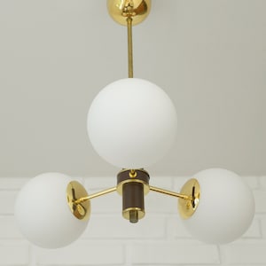 Amazing Sputnik Chandelier / Vintage Pendant Light / Space Age / Ceiling Light / MCM Light Fixture / Yugoslavia in 1970's