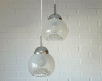 Vintage Mazzega Murano Pendant Light / Redesign Ceiling Light / Hanging Lamp / Light Fixtures / Hand Blown Murano Glass