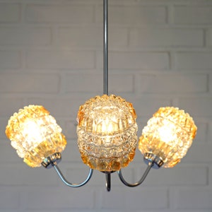 Vintage Pendant Light / Light Fixture / Ceiling Light / Yugoslavia 1960's / Mid Century Chandelier / Hanging Lamp