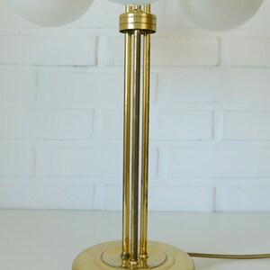 Elegant Vintage Floor Lamp / Gold Desk Light Fixture / Hollywood Regency / MCM Table Lamp image 6