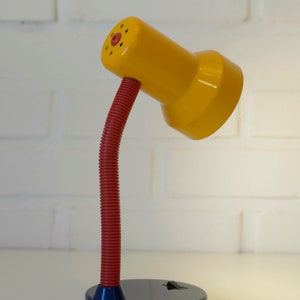 Vintage Desk Lamp / Colorful Memphis Style / Pop Art Table Light image 2