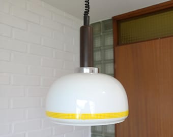 Vintage Pendant Light / Mid Century Modern / Retro Hanging Lamp / Yugoslavia 1980's