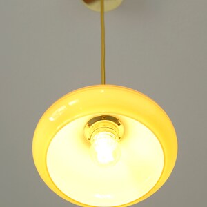 Art Deco / Antike Lampe / Pendelleuchte / Neu gestaltete Deckenleuchte / Hängelampen / mundgeblasenes Glas Bild 5