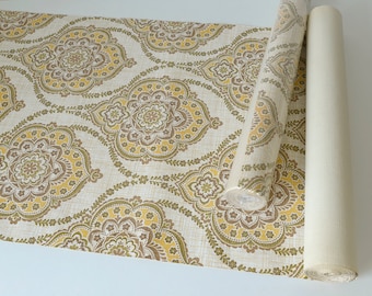 1 of 7 Full Roll Vintage Wallpaper / Original Retro Home Decor / Yugoslavia 1970's / Baroque Pattern