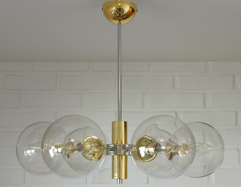 Vintage Redesign Pendant Light / Accent Lamp / Sputnik Chandelier / Mid Century Modern / Ceiling Light 画像 2