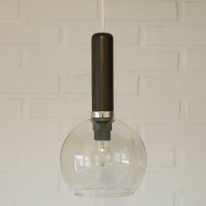 Vintage Ceiling Lamp / Wooden Light Fixture / Elegant Mid Century Modern Chandelier