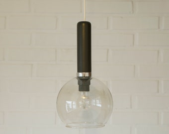 Vintage Ceiling Lamp / Wooden Light Fixture / Elegant Mid Century Modern Chandelier