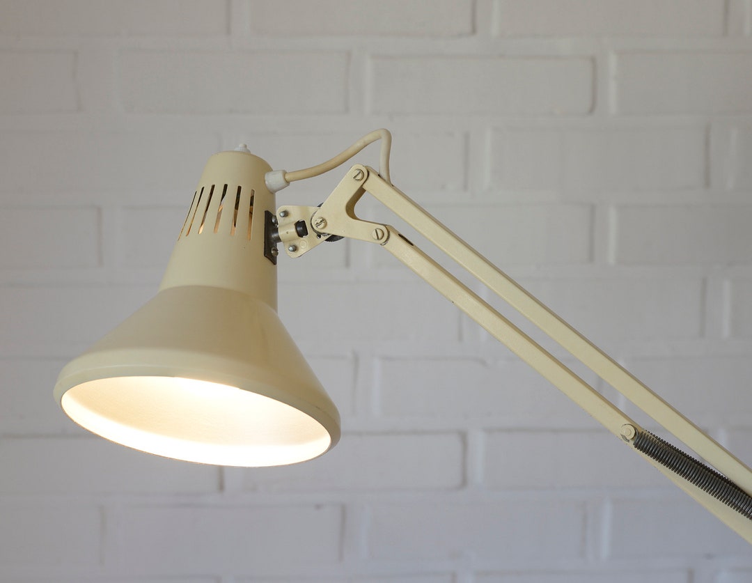 Vintage Architect Desk Lamp / Industrial Style / Creamtable Anglepoise