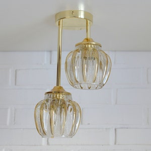 Vintage Sconce Lamp / Redesign Cascade Ceiling Light / Light Fixture / Flush Mount