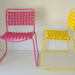 1 of 2 Vintage Pop Art Chairs / Accent Chair / Space Age / Y2K Interior / Plastic Furniture / Barbiecore / Mid Century Modern