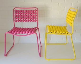 1 of 2 Vintage Pop Art Chairs / Accent Chair / Space Age / Y2K Interior / Plastic Furniture / Barbiecore / Mid Century Modern