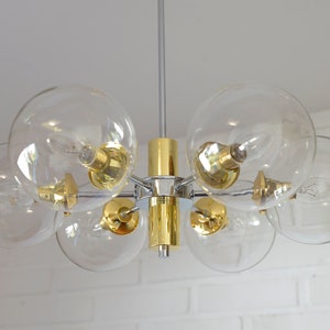 Vintage Redesign Pendant Light / Accent Lamp / Sputnik Chandelier / Mid Century Modern / Ceiling Light 画像 7