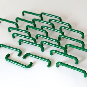 Vintage Green Plastic Drawer Pull: Mid Century Modern Kitchen Cabinet Handle