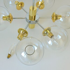 Vintage Redesign Pendant Light / Accent Lamp / Sputnik Chandelier / Mid Century Modern / Ceiling Light 画像 9