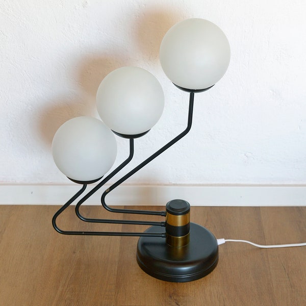 Elegant Vintage Floor Lamp / Desk Light Fixture / Mid Century Modern / Table Lamp / Yugoslavia 1980's / Standing Lamp