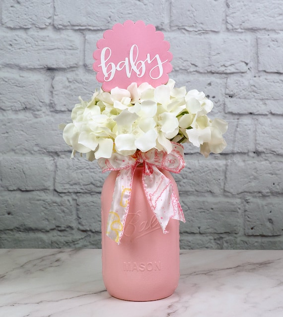 Baby Shower Centerpiece With Pattern Bow Centerpiece Decorations for Girl and Boy Etsy