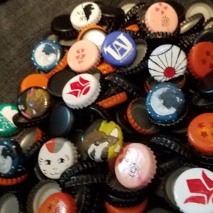 Hand Painted Bottlecap Pins (Anime)