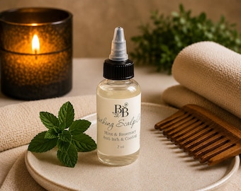 Soothing Scalp Serum | Mint Rosemary Oil for Dry Itchy Scalp Relief