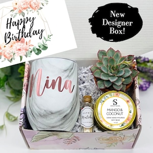 Happy Birthday Gift Box, Tumbler Gift Box, Candle Gift Box, Friendship Gift, Birthday Gift Box, Gift for Her, Care Package, FREE SHIPPING