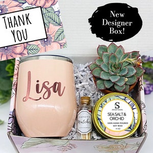 Thank You Gift Box, Tumbler Gift Box, Candle Gift Box, Friendship Gift, Gift for Her, Realtor Gift Box, Care Package, FREE SHIPPING