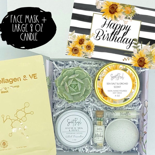 Birthday Gift Set - Spa Gift Set- Gift for Her - Fall Birthday Gift - Friendship Gift - Spa Gift Box - Best Friend Gift - Face Mask